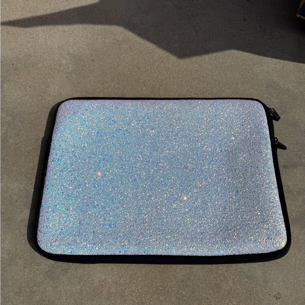 Glittery Tablet Sleeve - Silver